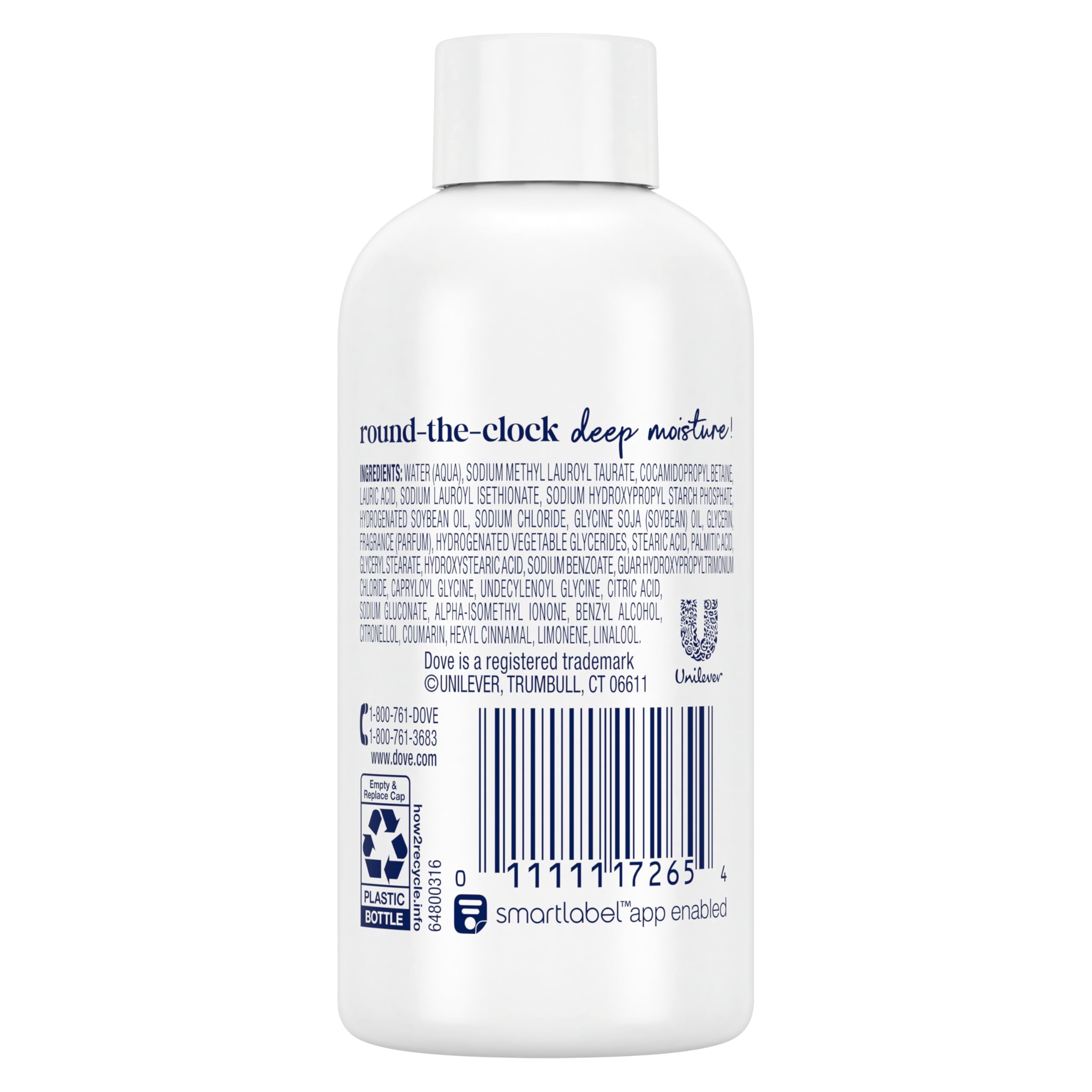 Dove Deep Moisture bottle pour captures creamy lather.