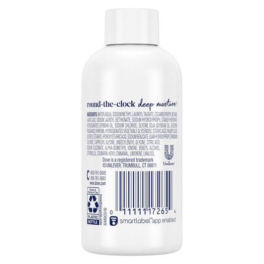 Dove Deep Moisture bottle pour captures creamy lather.