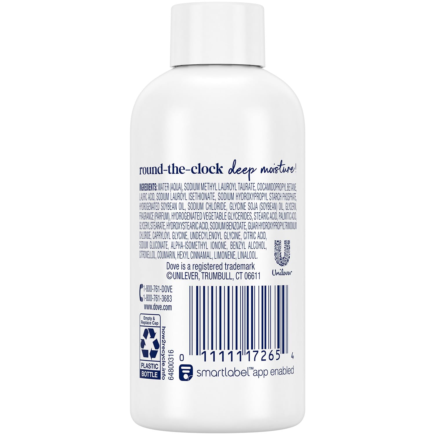 Dove Deep Moisture travel pack side view highlighting portable packaging.