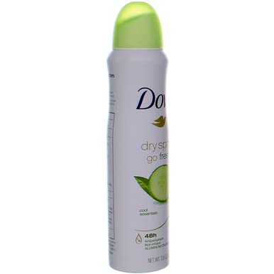 Dove Dry Spray Cool Essentials fits in a gym bag for quick refresh
