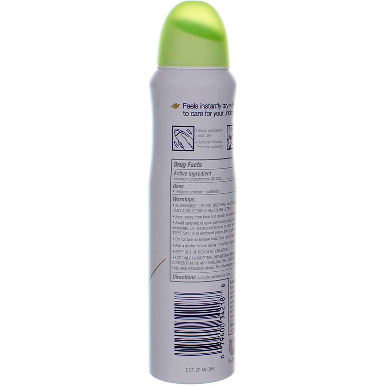 Dove Dry Spray Cool Essentials 3-pack on display highlights convenient multi-pack