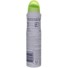 Dove Dry Spray Cool Essentials underarm application on skin illustrates easy use