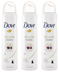 Dove Dry Spray Invisible Finish prevents white marks for seamless wear.