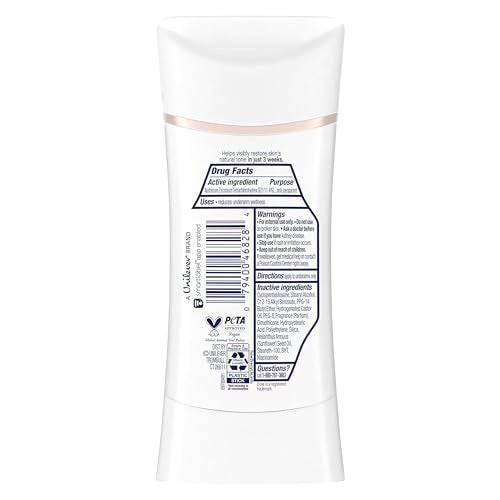 Smooth glide and even application on underarms with Dove Even Tone Apple Blossom Deodorant Stick