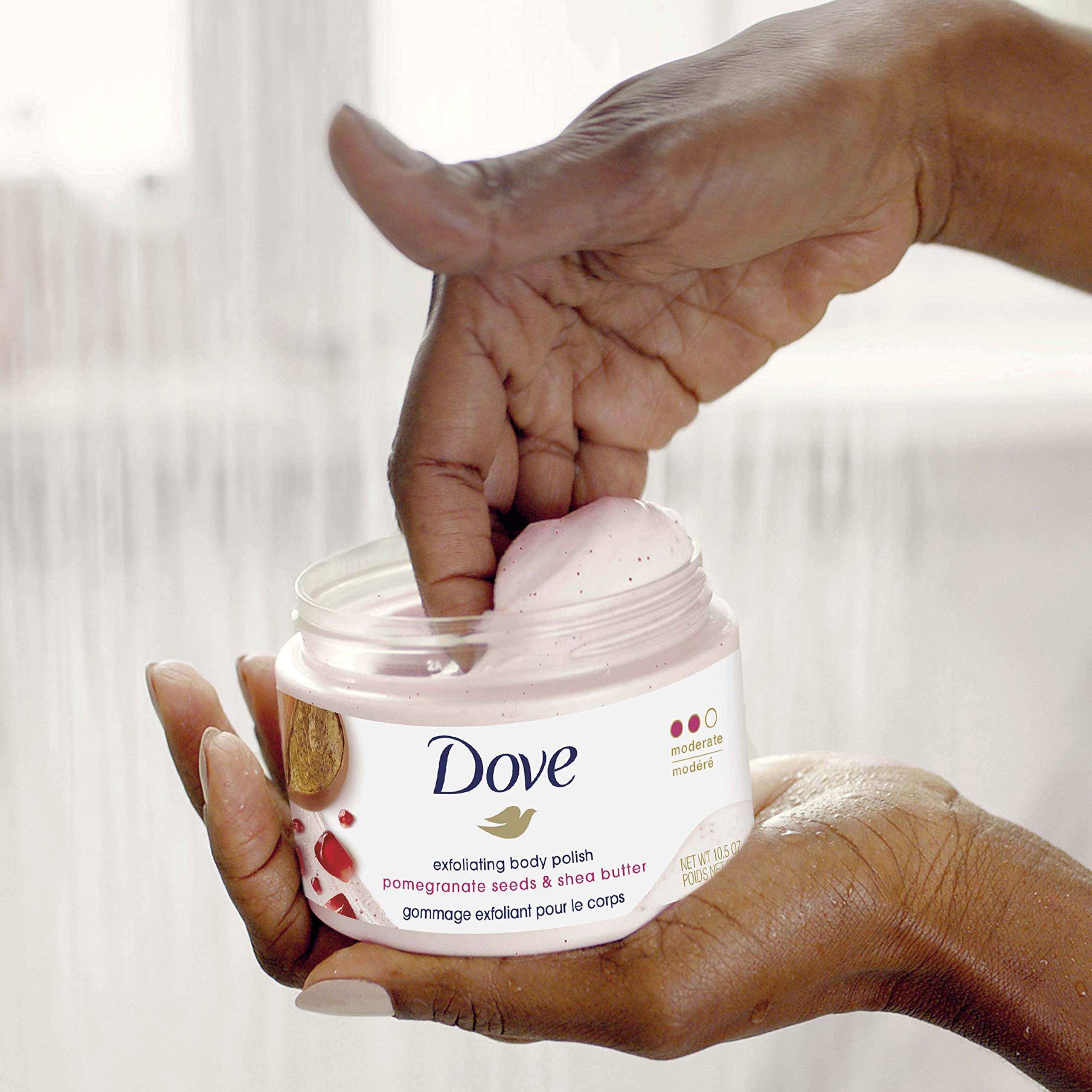 Dove Exfoliating Body Polish used before shaving for prep