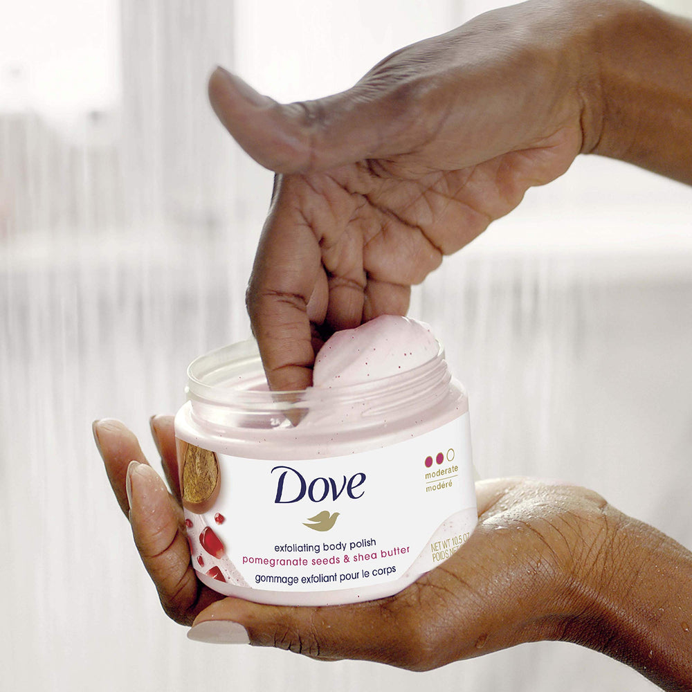 Dove Exfoliating Body Polish used before shaving for prep