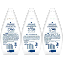 Dove Gentle Pamper bottle pour ideal for sensitive skin with gentle cleansing