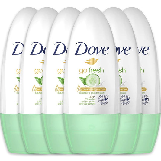 Dove Go Fresh cucumber and green tea roll-on bottle for all-day freshness