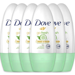 Dove Go Fresh cucumber and green tea roll-on bottle for all-day freshness