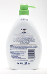 Dove Go Fresh rich foam highlights a luxuriously creamy lather for smooth skin.