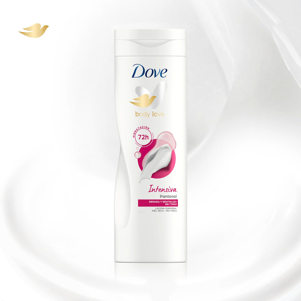 Dove Intense Nourishment application routine suggests regular use.