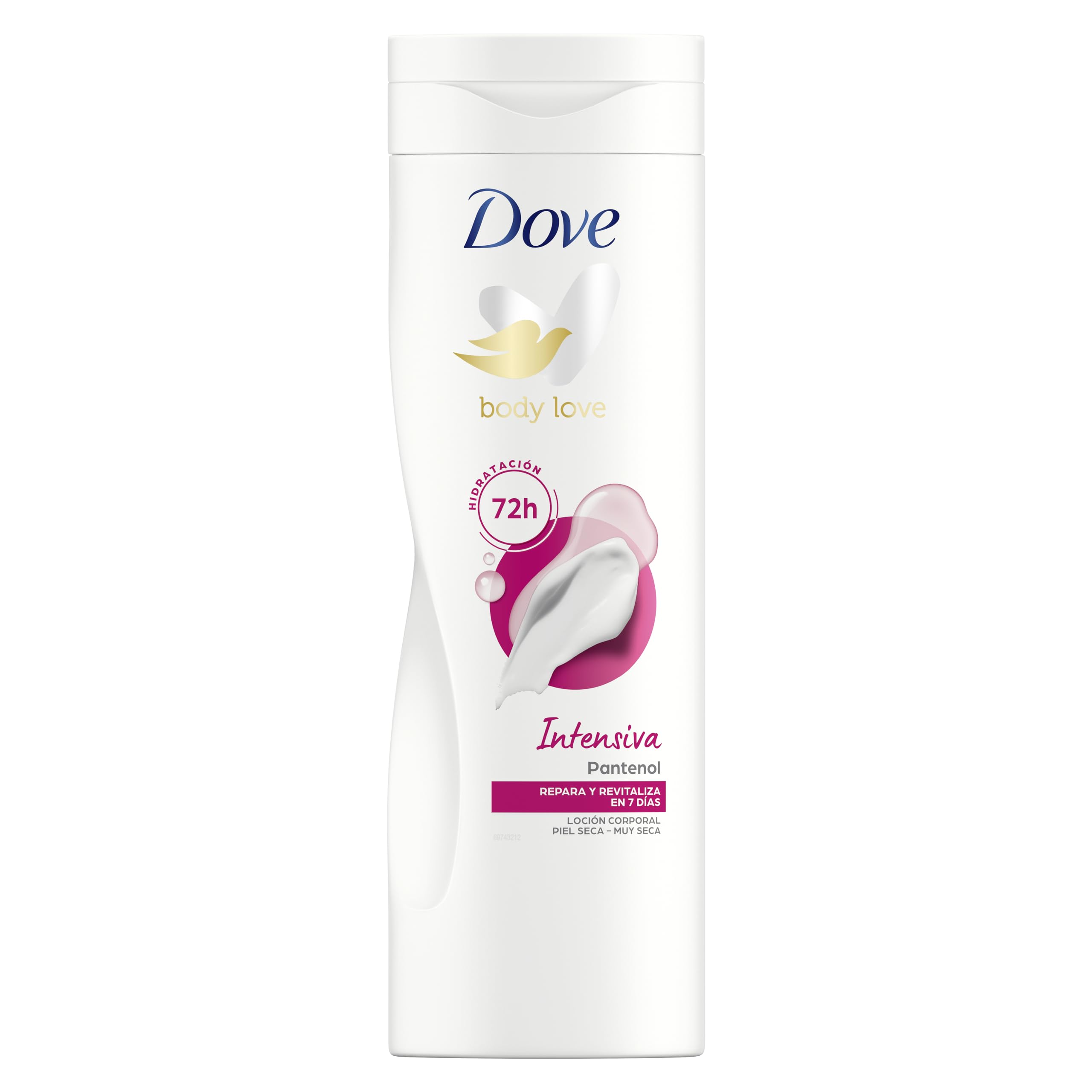 Dove Intense Nourishment bottle 250ml for easy daily moisturizing.