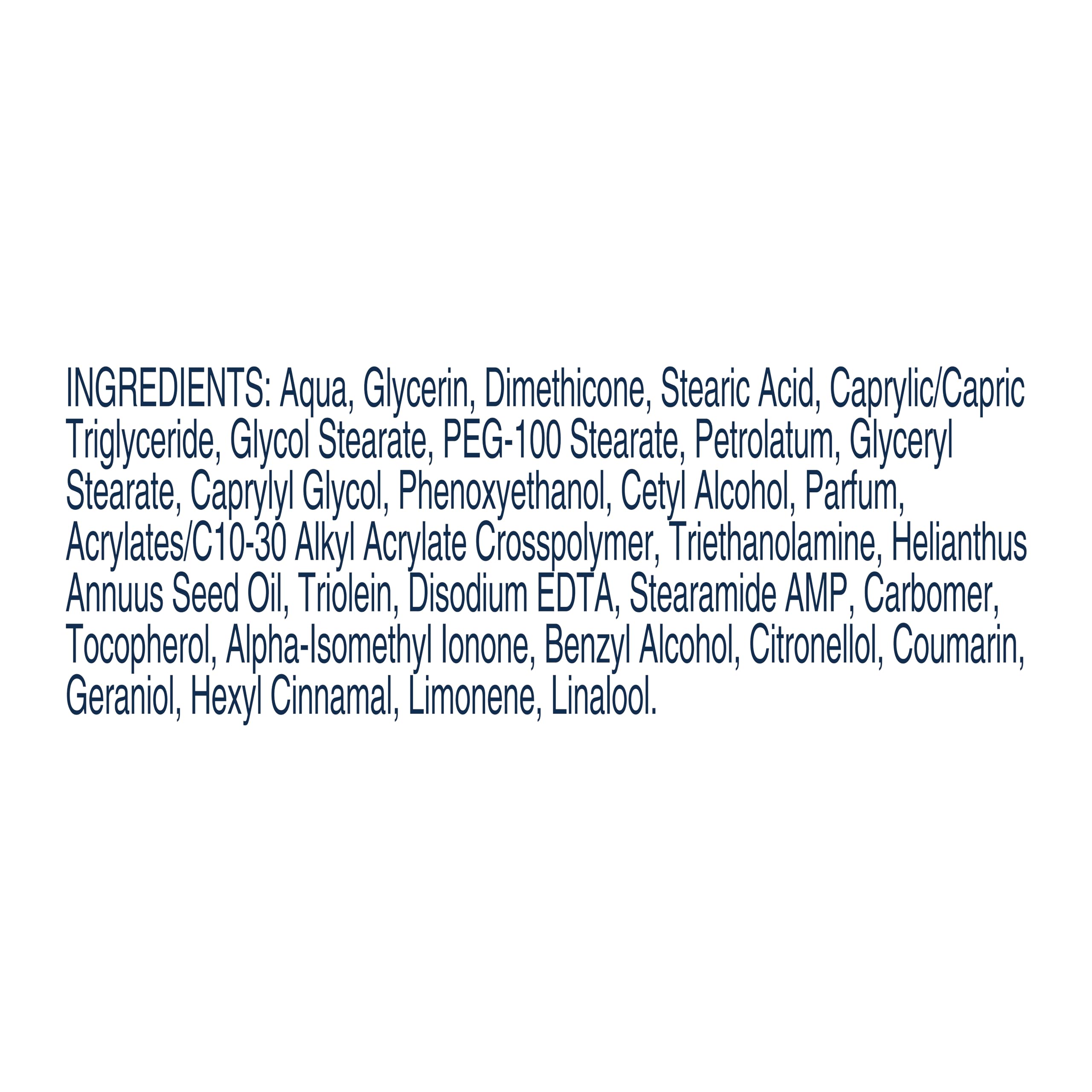 Dove Intense Nourishment ingredients visual emphasizes skin nutrients.