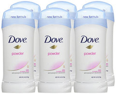 Dove invisible solid deodorant 6-pack packaging with sticks