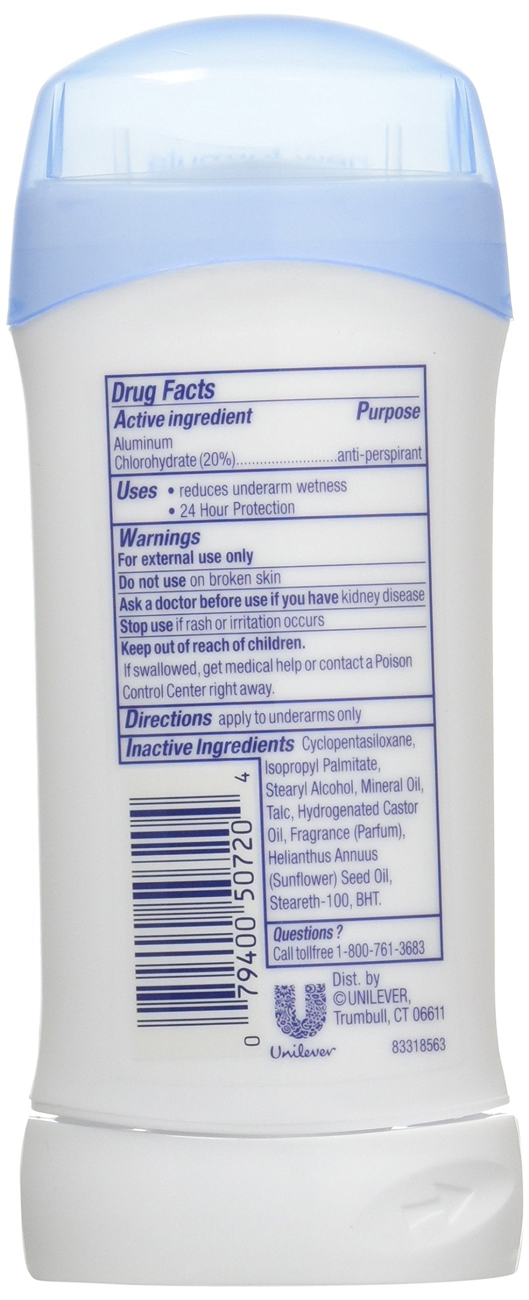 Dove invisible solid deodorant 76 ml stick for everyday freshness