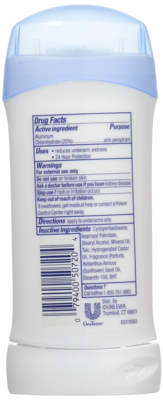 Dove invisible solid deodorant 76 ml stick for everyday freshness