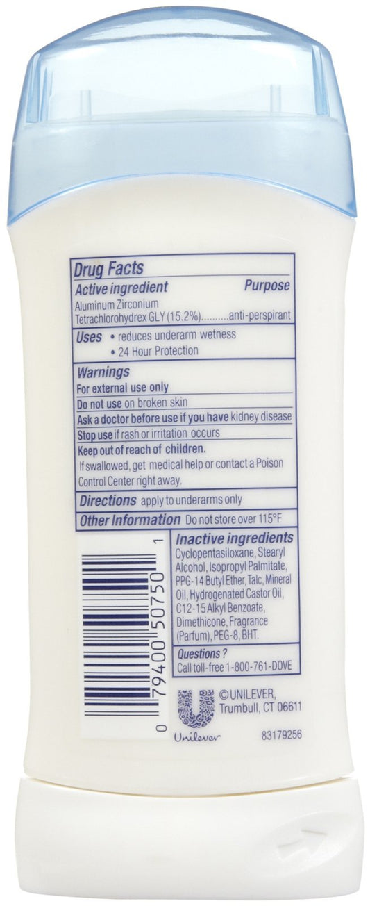 Dove Fresh scent three-stick pack for everyday, all-day freshness