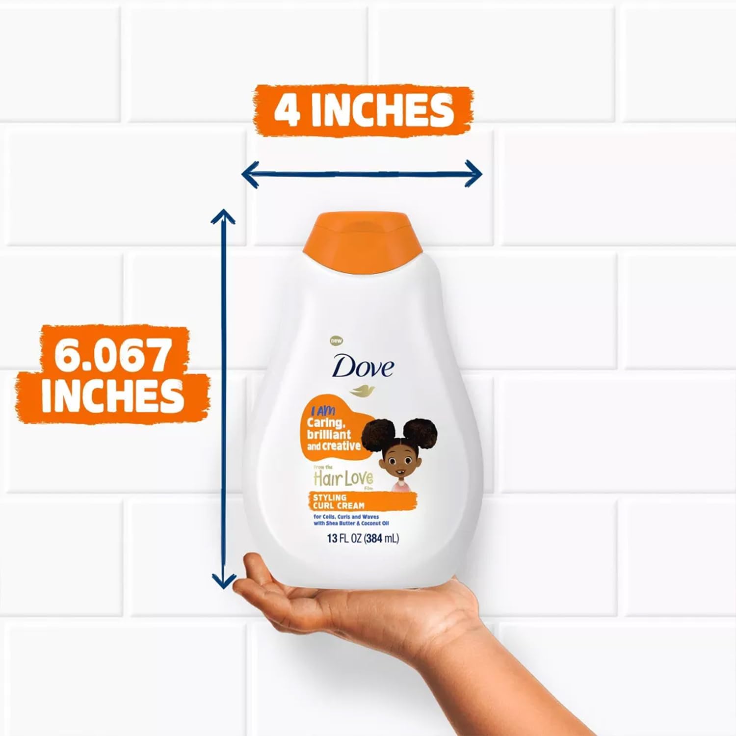 Dove Kids Coconut Cookie Scent packaging reflects a sweet, inviting scent during wash time.