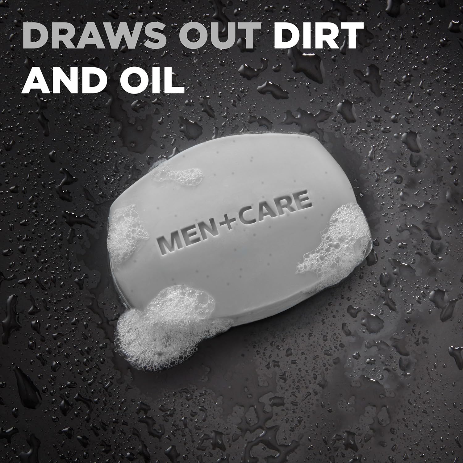Dove Men+Care 12-bar pack on display for everyday grooming value.