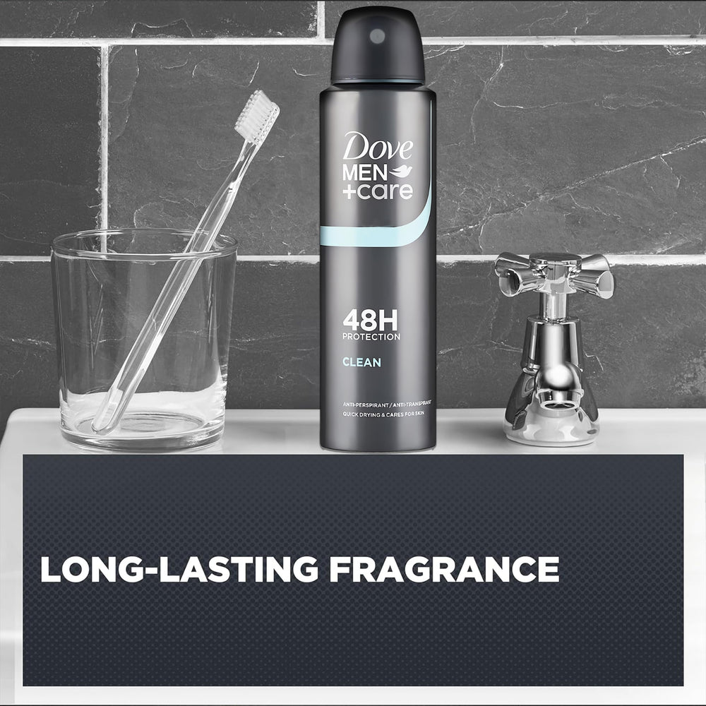 Dove Men+Care Classic spray being applied underarm