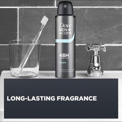 Dove Men+Care Classic spray being applied underarm
