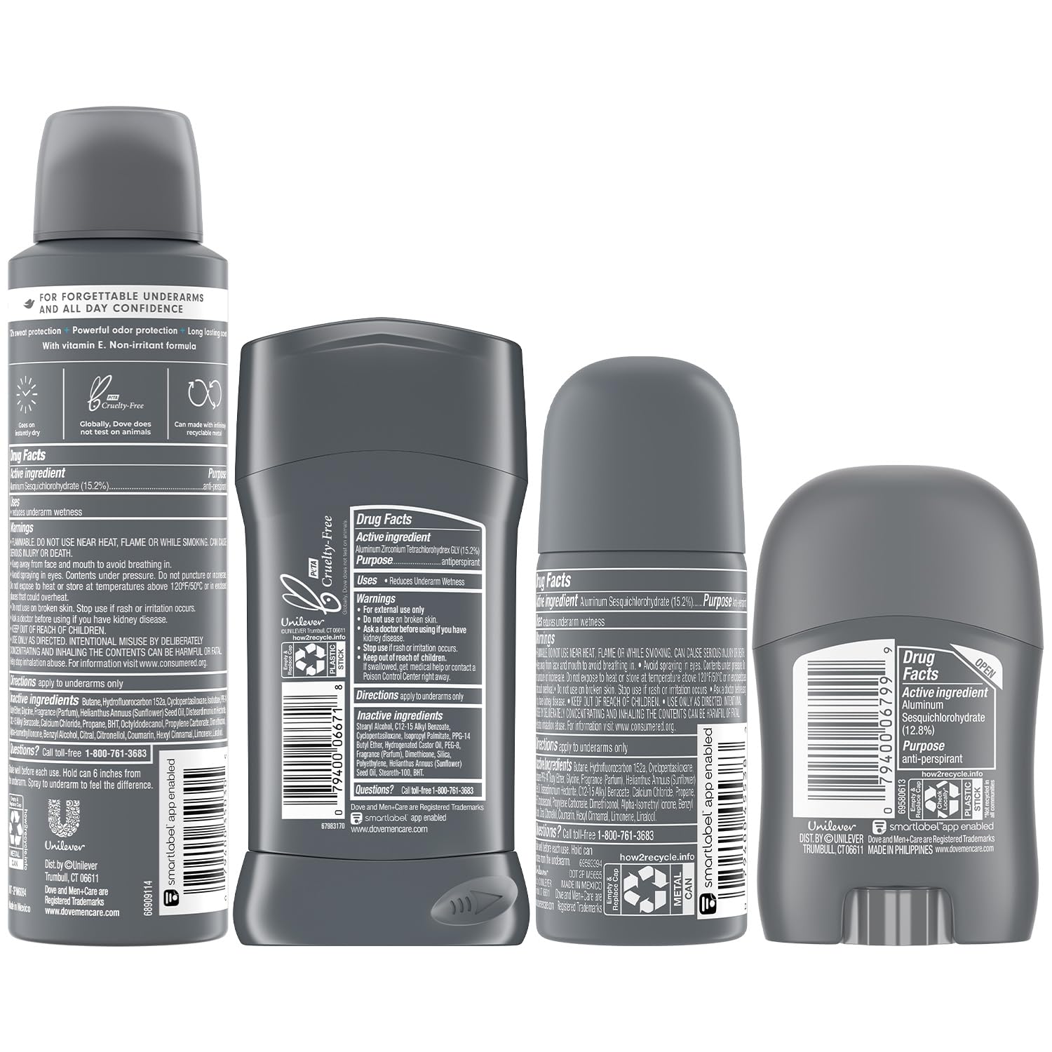 Dove Men+Care Clean Comfort dry spray full-size delivering fast, long-lasting freshness.