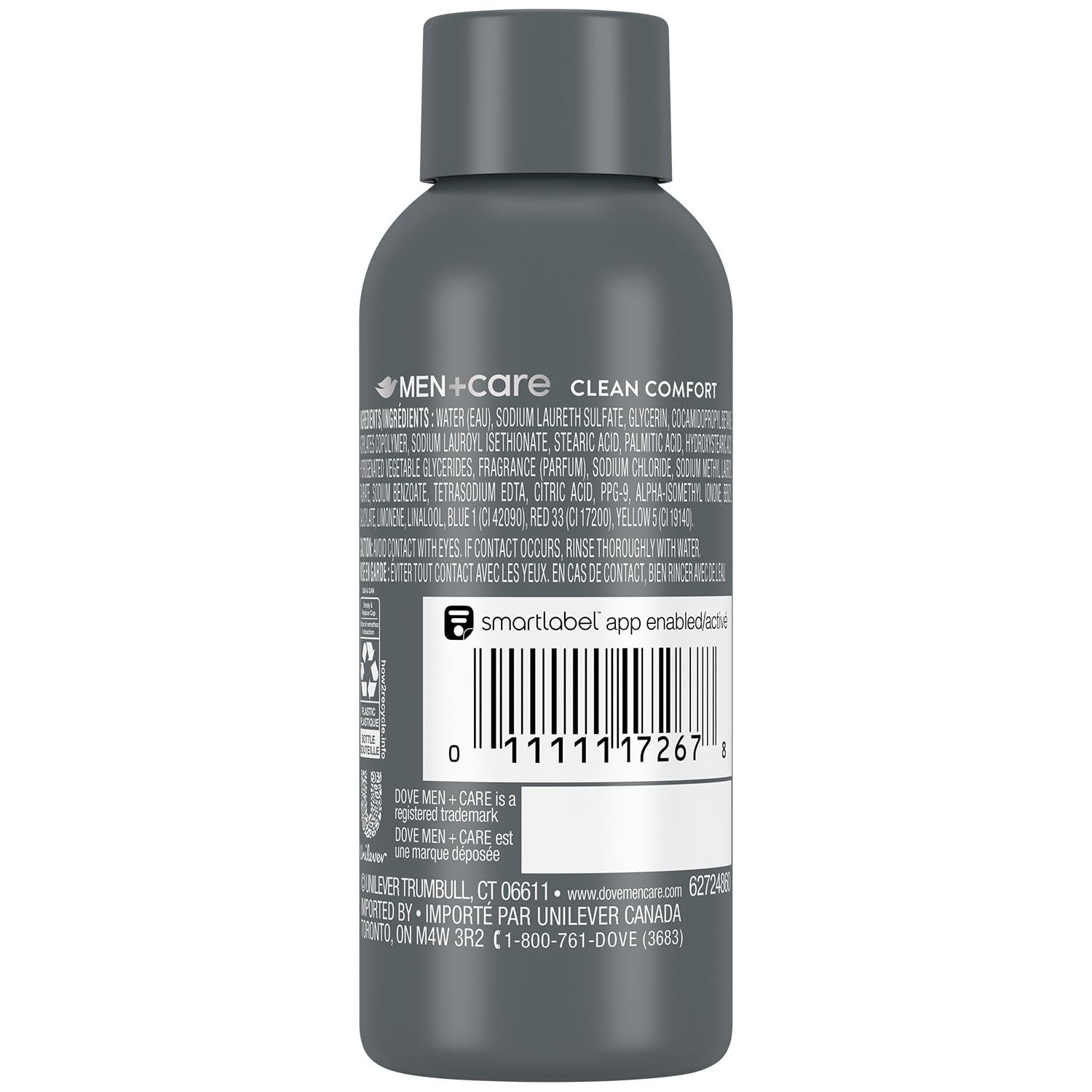 Close-up of Dove Men+Care Clean Comfort lather refreshing the skin during wash.