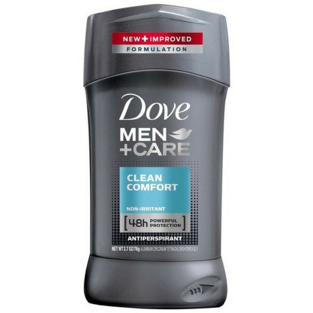 Dove Men+Care Clean Comfort stick delivers 48-hour protection and skin care.