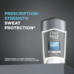Dove Men+Care 72-hour protection graphic implies long-lasting defense against sweat