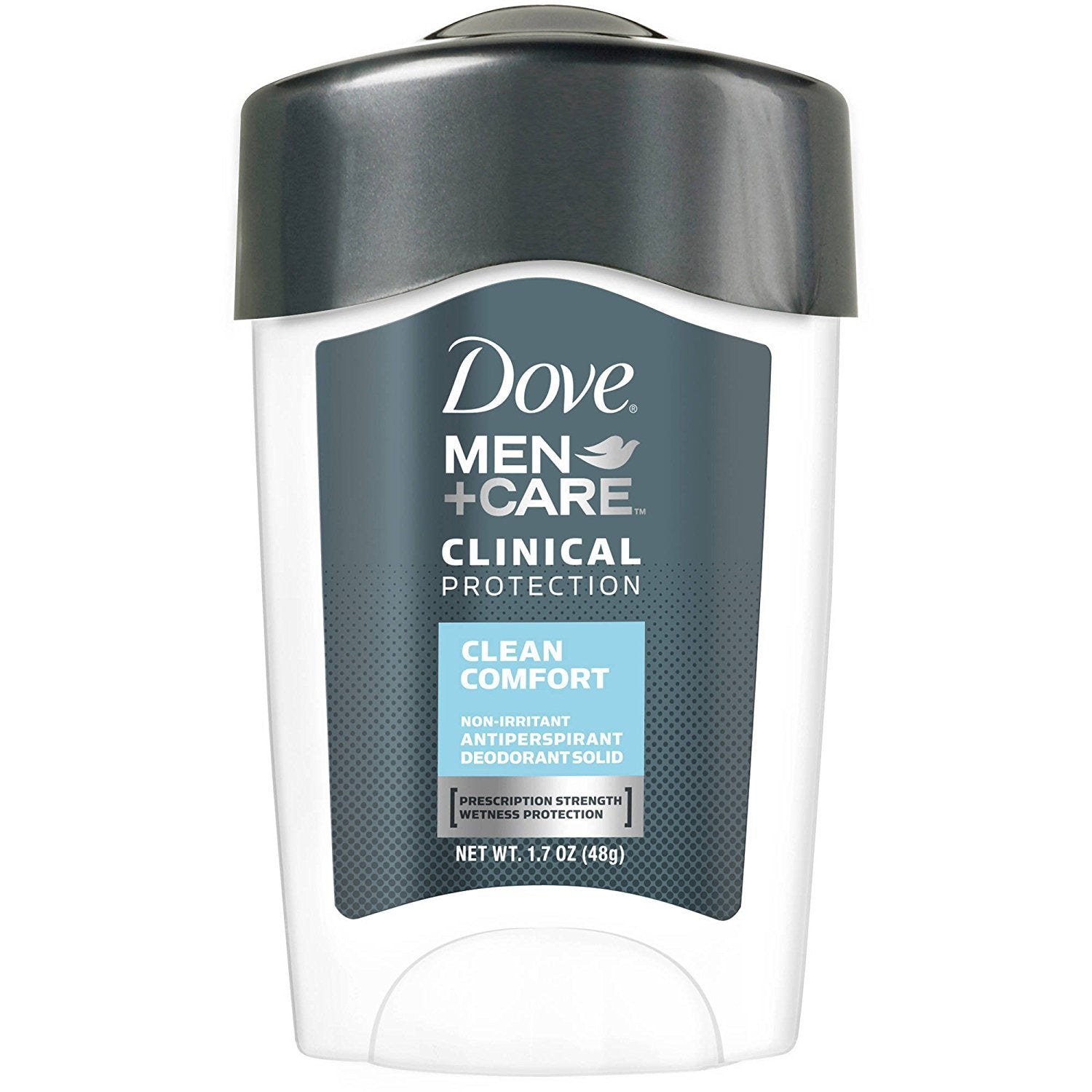 Dove Men+Care Clinical Protection Clean Comfort stick keeps you dry and fresh.