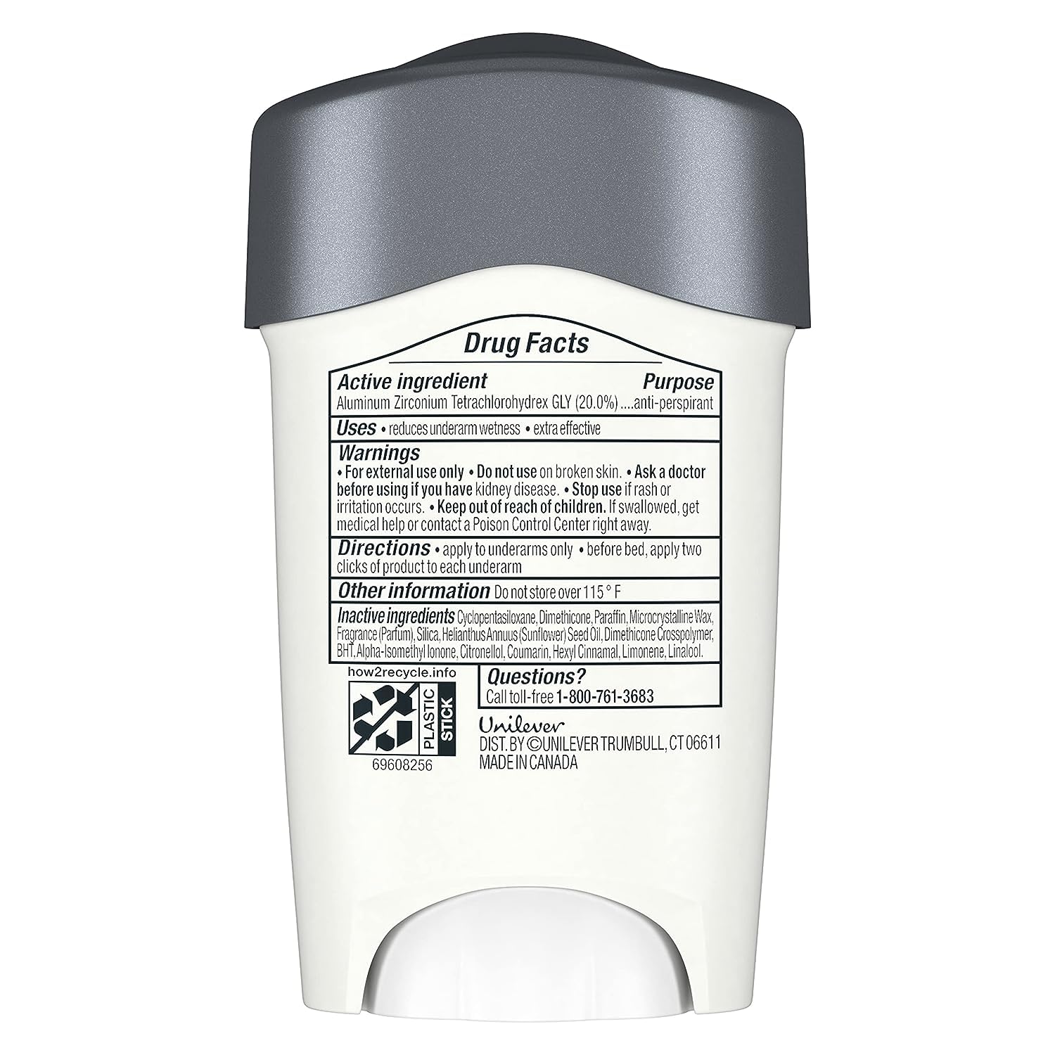 Dove Men+Care Clinical Protection solid Clean Comfort provides reliable odor control for daily wear