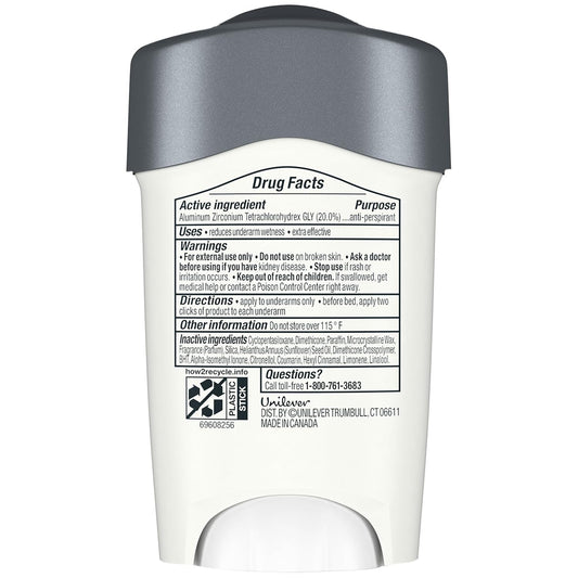 Dove Men+Care 96h back-pack view highlighting three-pack value.