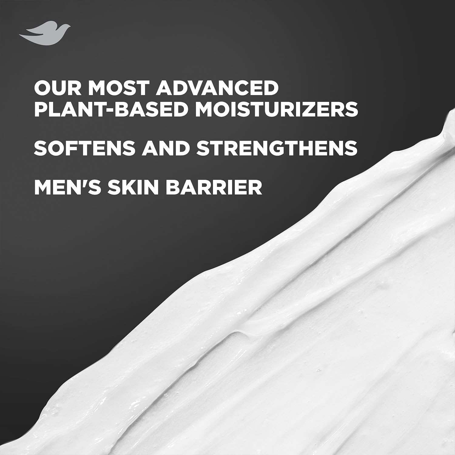 Dove Men+Care dermatologist-tested formula supports gentle care for skin.