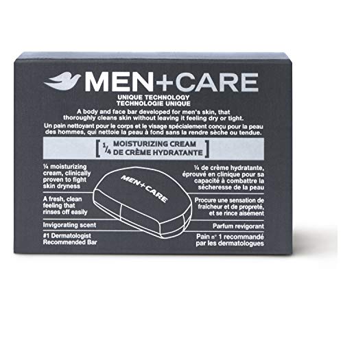 Dove MenCare Extra Fresh bar closeup highlighting hydrating formula