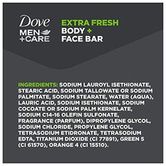 Dove MenCare Extra Fresh bar packaging recycling closeup