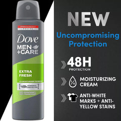 Dermatologically tested Dove Men+Care formula designed for skin gentleness.