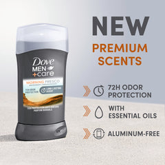 DOVE MEN CARE fragrance with essential oils delivers a subtle, lasting scent.