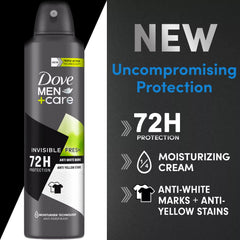 Dove Men+Care Invisible Fresh packaging and can display value in six-pack