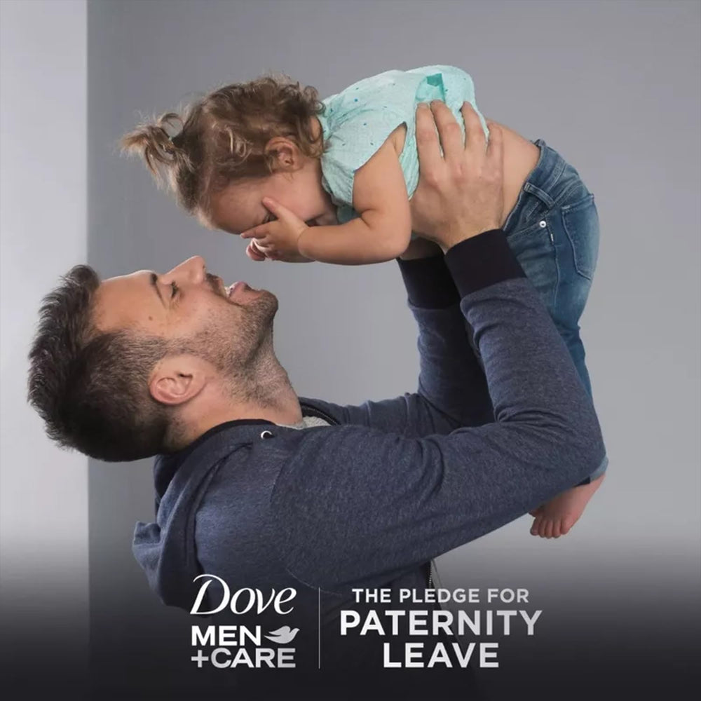 Dove Men+Care 2-in-1 bottle featuring menthol for a cooling shower boost