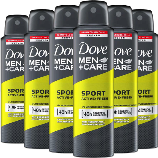 Dove Men+Care Sport Active Fresh bottle shows long-lasting protection for daily workouts.