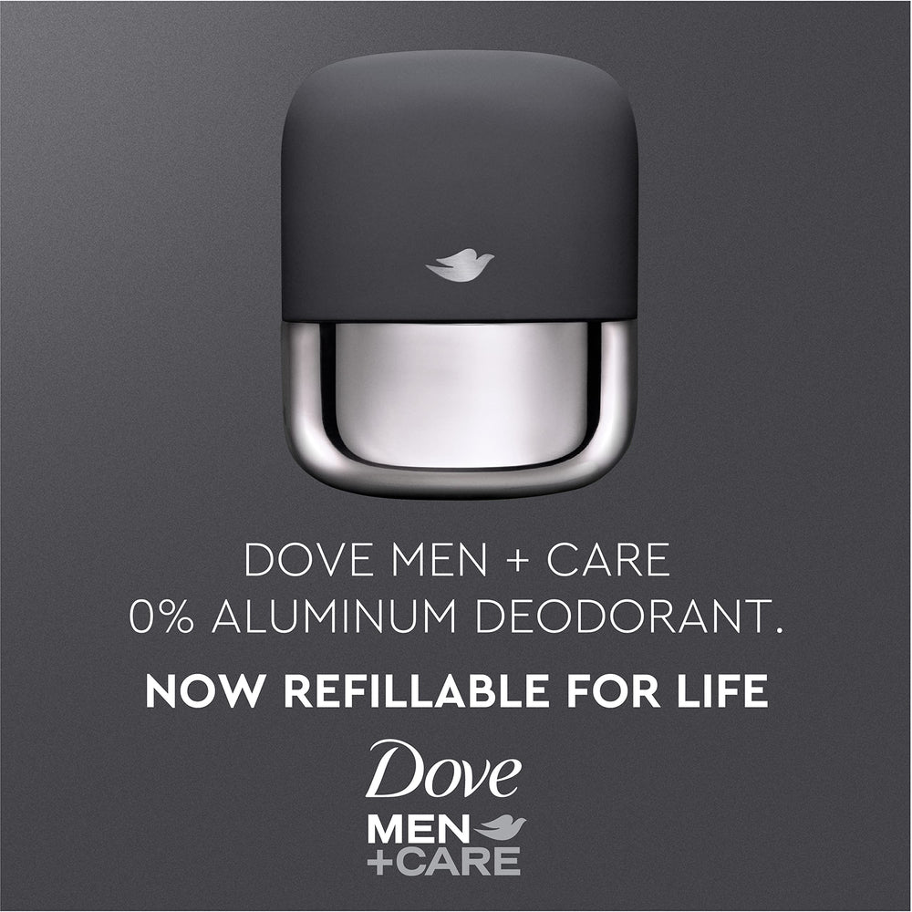 Dove Men+Care aluminum-free deodorant preserves skin comfort all day.