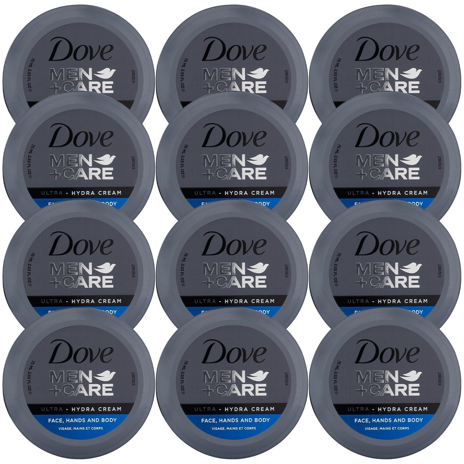 Dove Men+Care Ultra Hydra Cream Lotion bottle provides fast, non-greasy hydration.