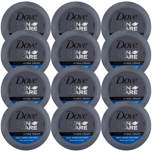 Dove Men+Care Ultra Hydra Cream Lotion bottle provides fast, non-greasy hydration.