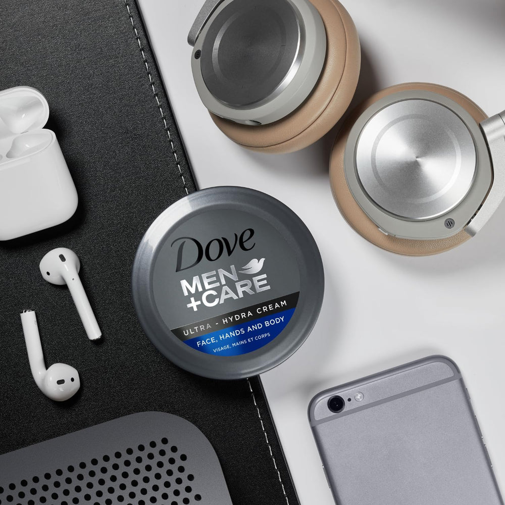 Dove Men+Care Ultra Hydra Cream Lotion gym bag essential for on-the-go moisture.