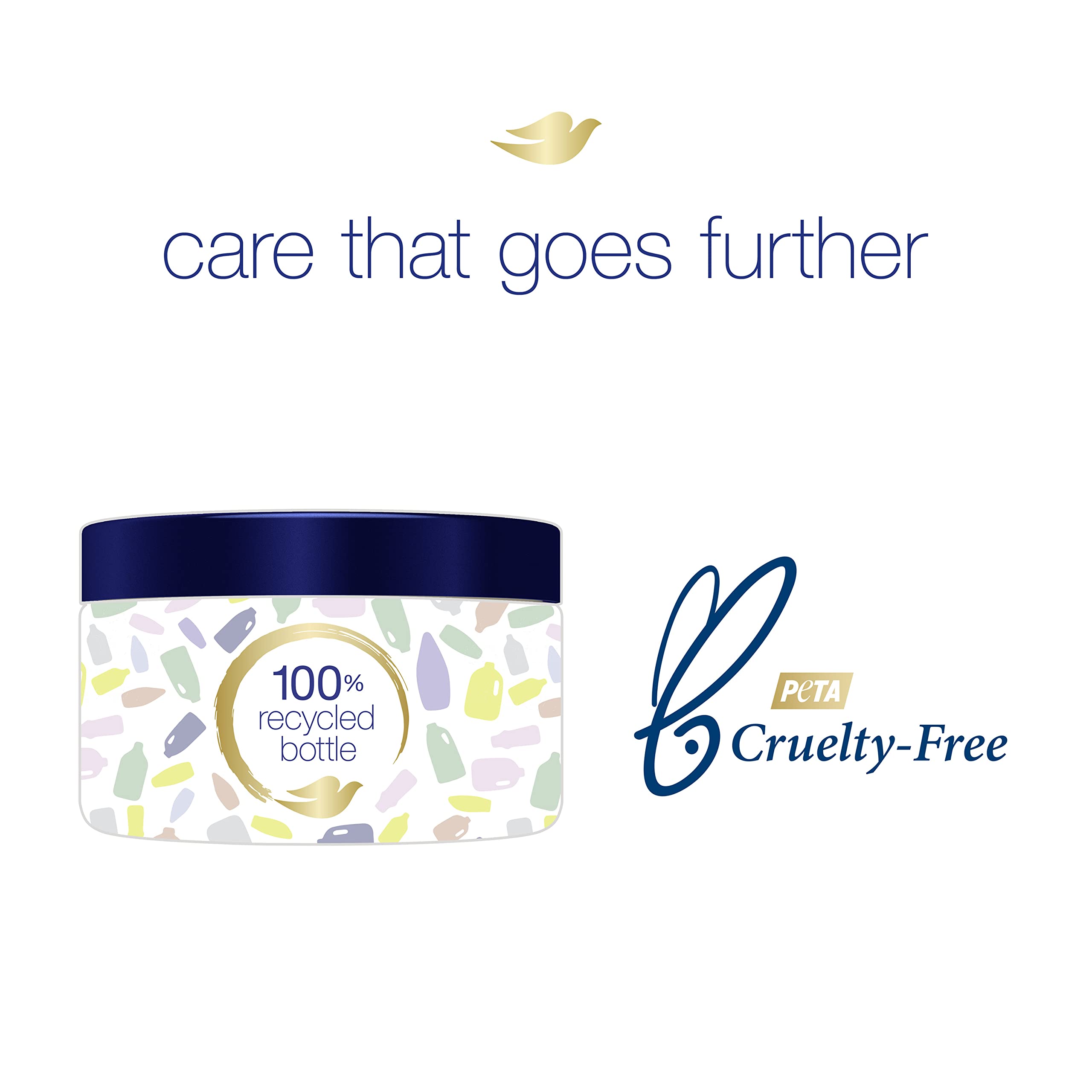 Mineral-infused formula in Dove mask helps support strand care.