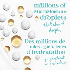 Dove Moisture Renew Blend close-up highlights lipids and glycerin supporting skin hydration.