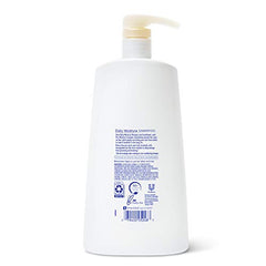 Close-up of rich lather from Dove Daily Moisture shampoo for smooth, manageable hair.