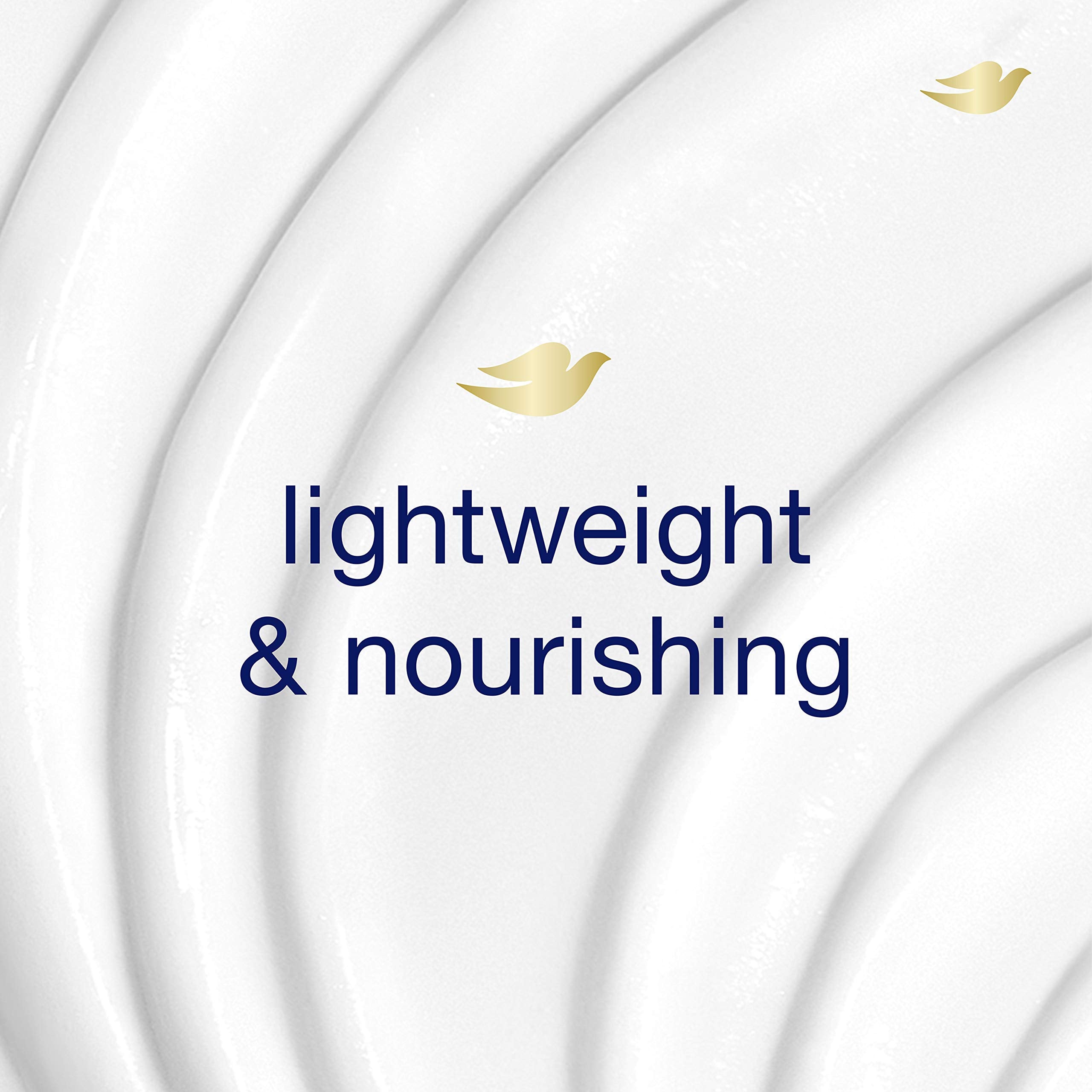 Silky-soft hair after washing with Dove Daily Moisture Shampoo and Pro-Moisture Complex.
