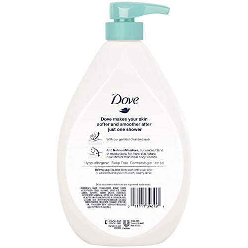 Dove NutriumMoisture close-up shows deep nourishment after cleansing.