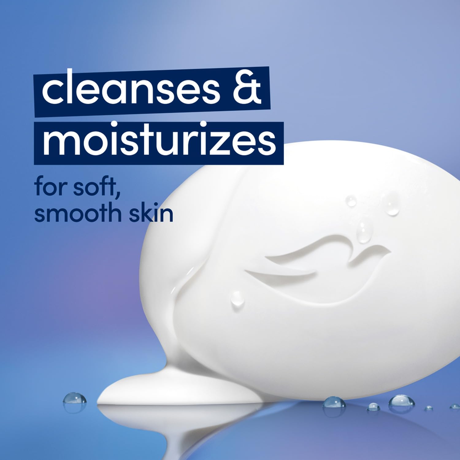 Dove Original Beauty Bar lightly scented surface visible for refreshment feel.